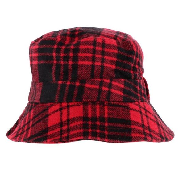San Diego Hat Company Unisex Brushed Buffalo Plaid Bucket Hat - Picture 2 of 3